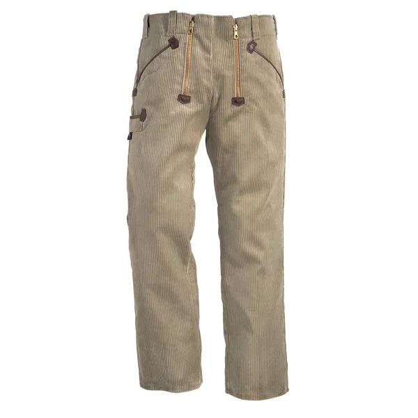 FHB ZUNFTHOSE TRENKERCORD OHNE SCHLAG, BEIGE, GR. 50